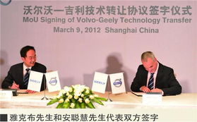沃爾沃與吉利深化技術共享，共同驅動未來出行新篇章